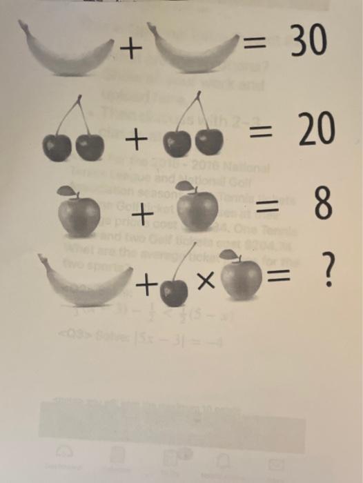 Solved + = 30 = + 20 = 8 + ? = to Х | Chegg.com