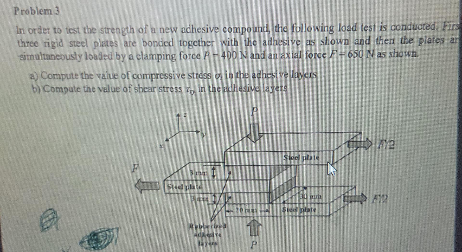 Solved Problem 3 In order to test the strength of a new | Chegg.com