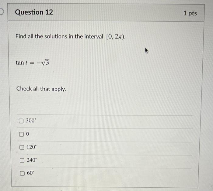 Solved Question 10 1 Pts Solve The Equation, Giving The | Chegg.com