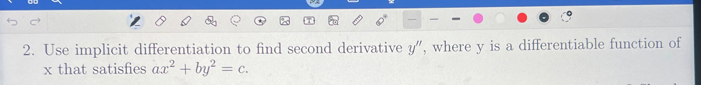 Solved Use implicit differentiation to find second | Chegg.com
