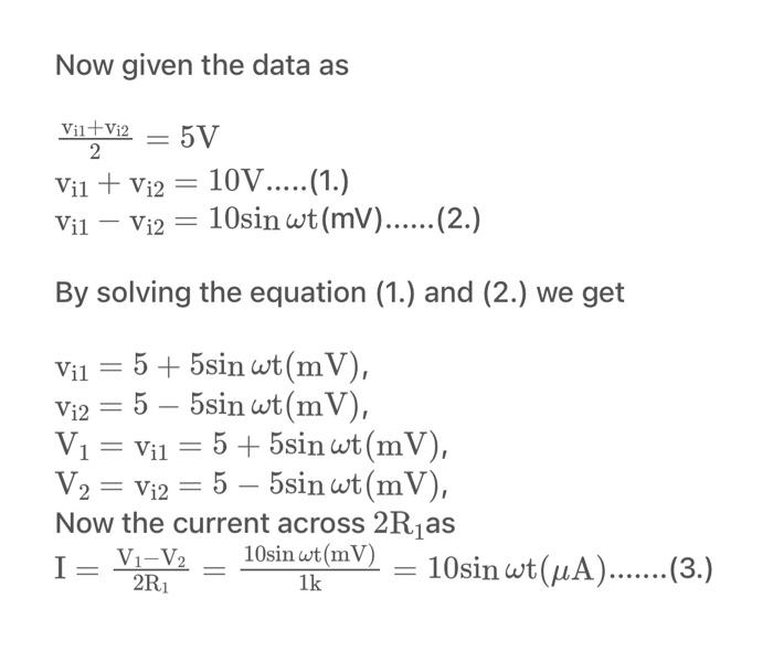 Solved Consider the instrumentation amplifier with a | Chegg.com