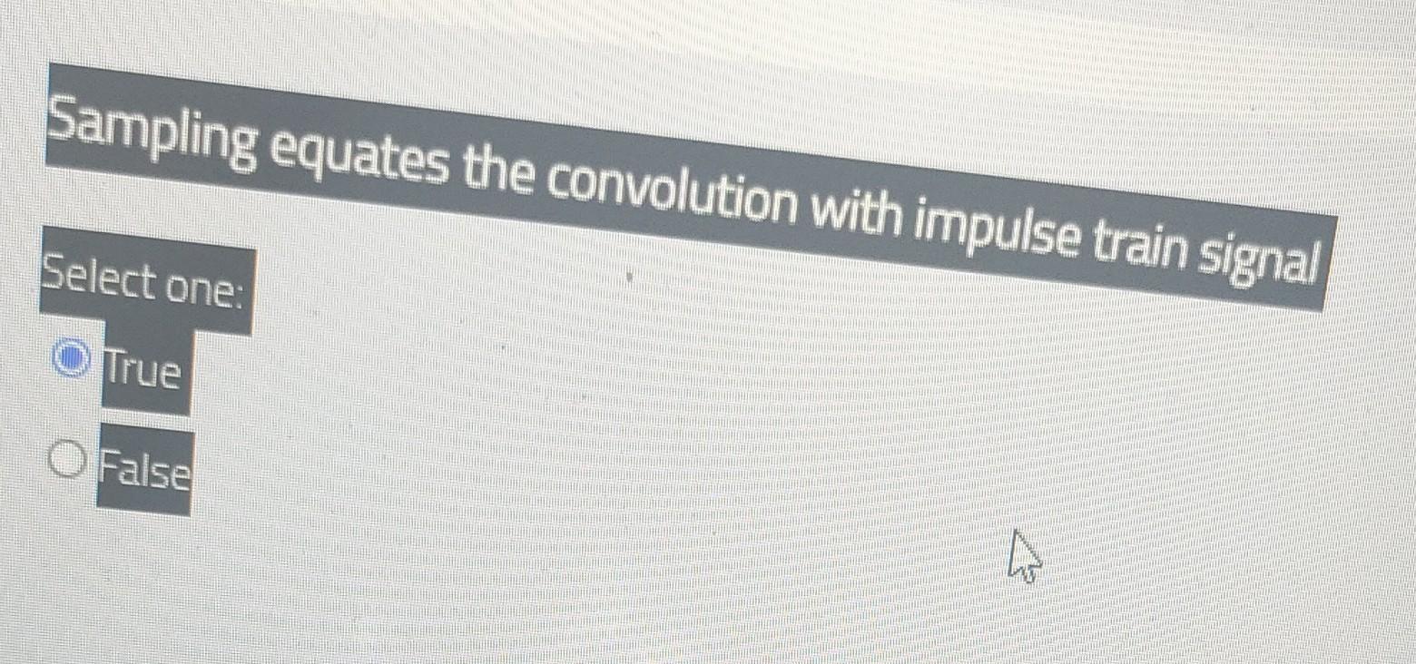 Solved Sampling equates the convolution with impulse train | Chegg.com