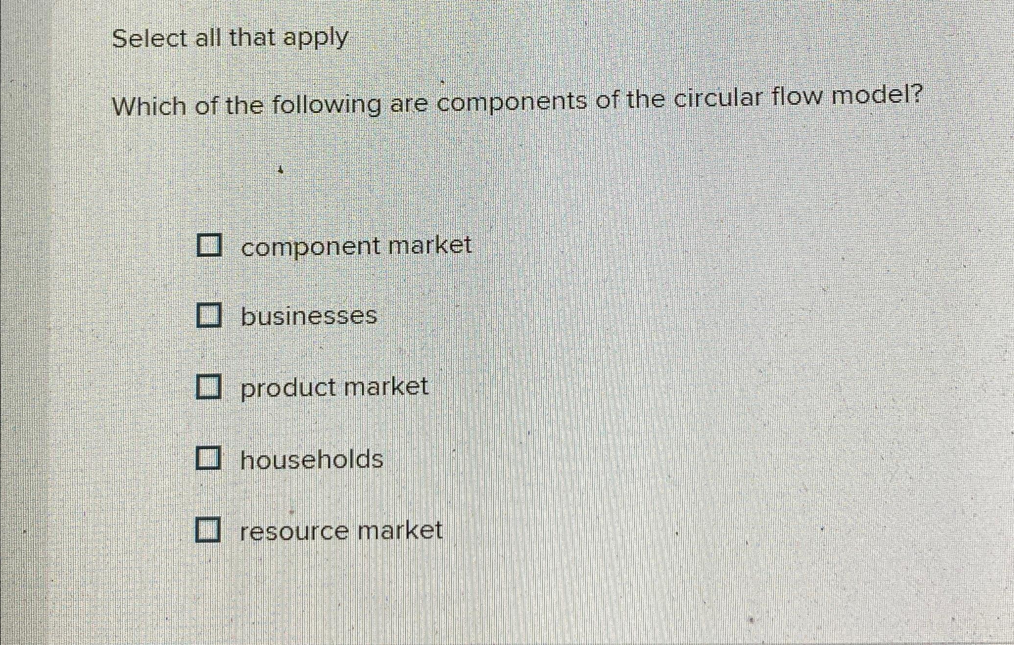 Solved Select all that applyWhich of the following are | Chegg.com
