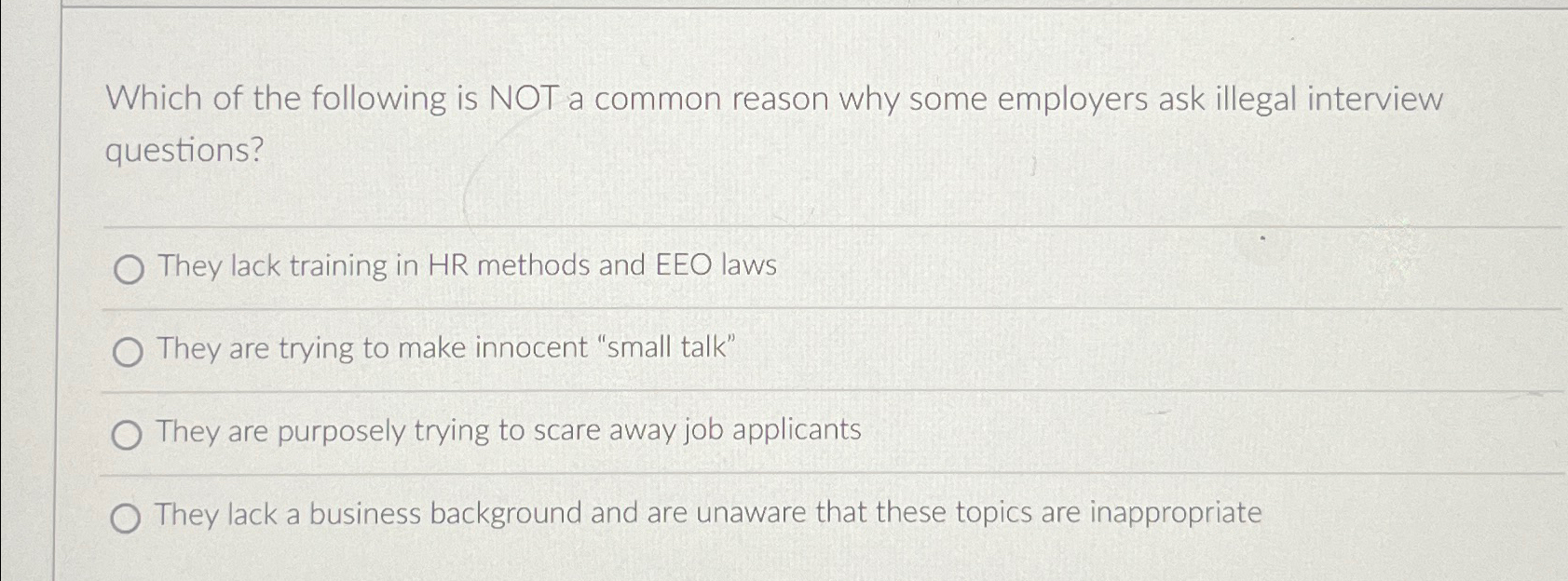 Solved Which of the following is NOT a common reason why | Chegg.com