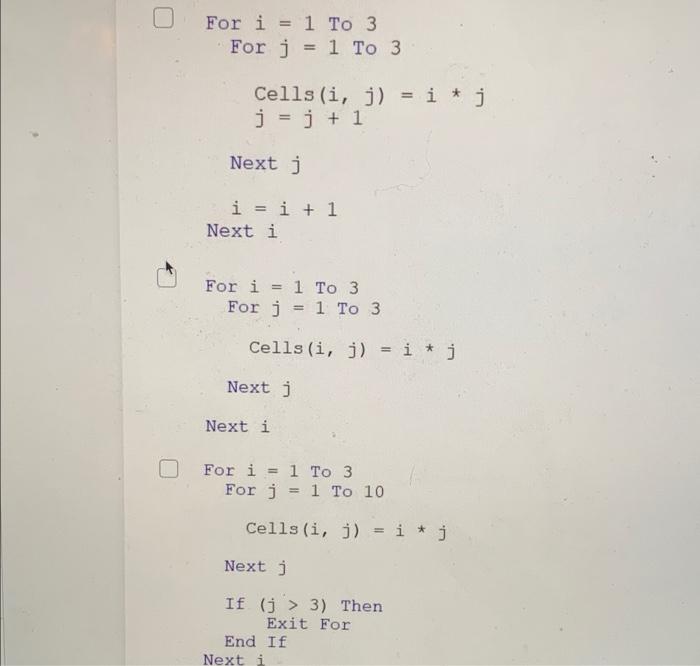 Solved 2 2 points [Multiple Answer Question] Which code | Chegg.com