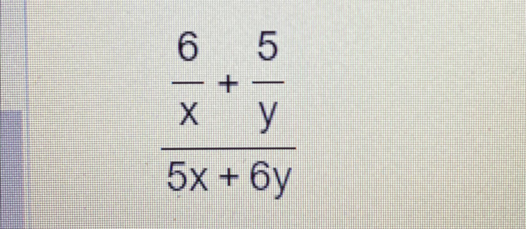 5x 2y 5 5x 4y 6 ​