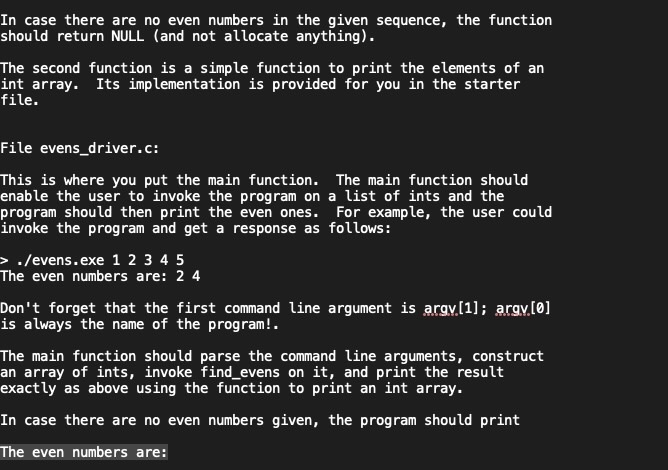 Solved In case there are no even numbers in the given | Chegg.com