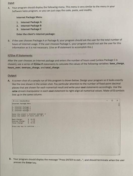 Solved In this assignment you will write a C+ program that | Chegg.com