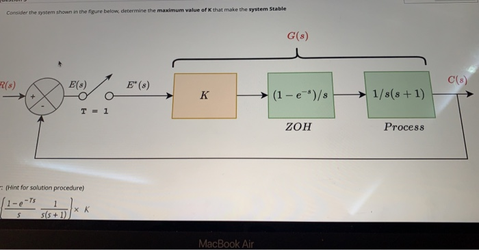Solved Consider the system shown in the figure below, | Chegg.com