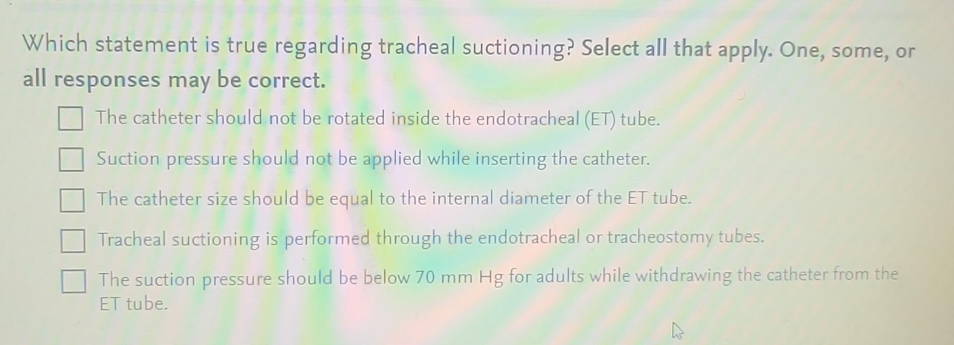 Which statement is true regarding tracheal | Chegg.com