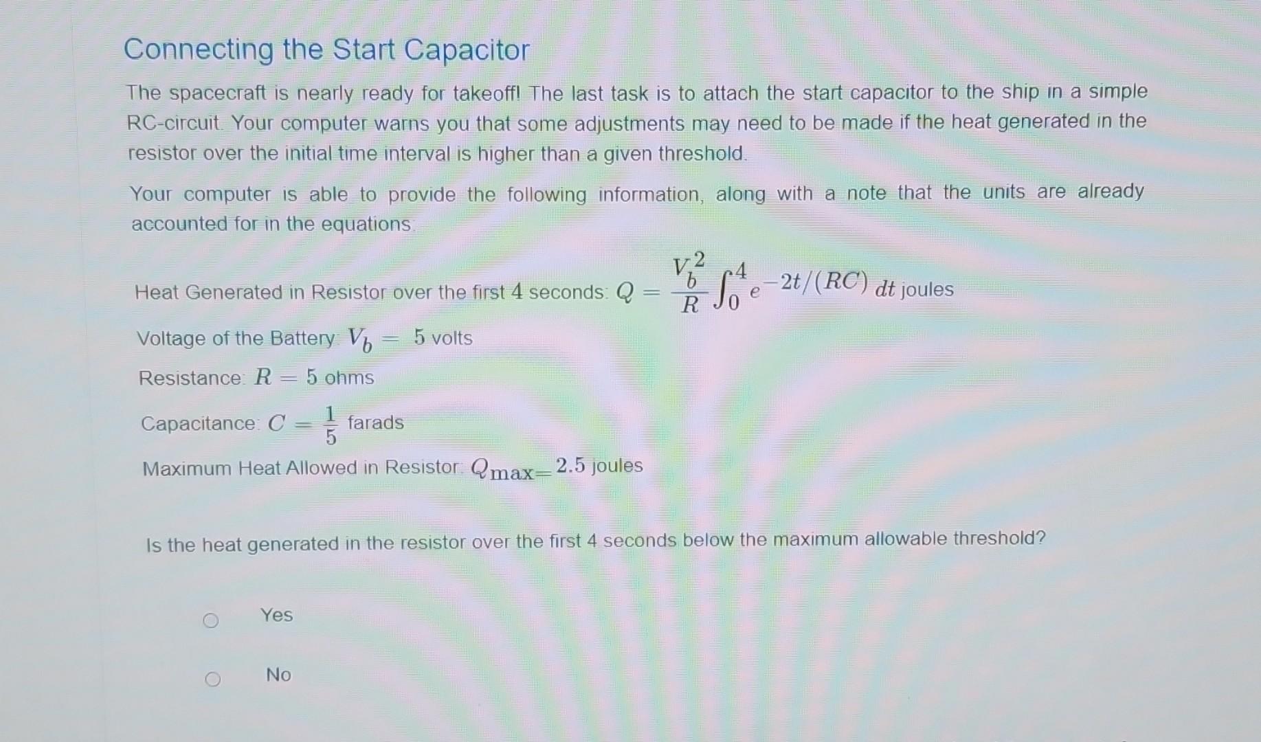 solved-connecting-the-start-capacitor-the-spacecraft-is-chegg