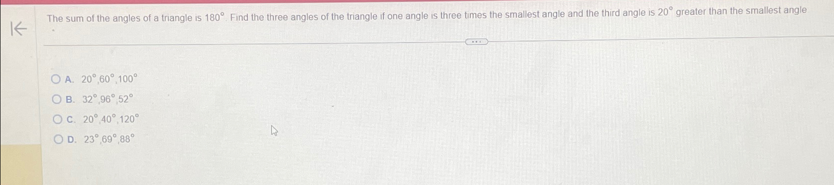 the sum of the three angles of a triangle is 180 degree