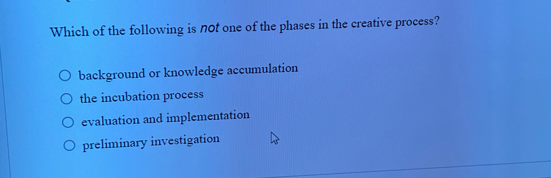 Solved Which of the following is not one of the phases in | Chegg.com