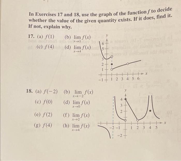 Solved In Exercises 17 and 18, use the graph of the function | Chegg.com
