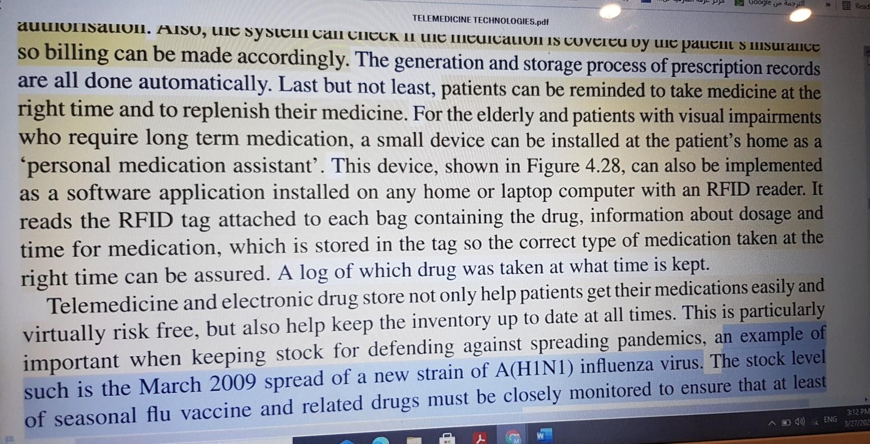 الترجمة من عا009 2 Read TELEMEDICINE TECHNOLOGIES.pdf auutorisation. Also, wie system can CHECK II LIC MCUICALION IS Covertu