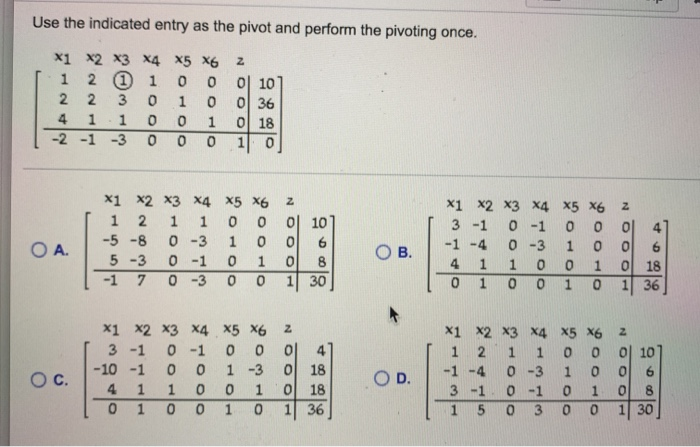 Simplex Method Linear Programming Questions