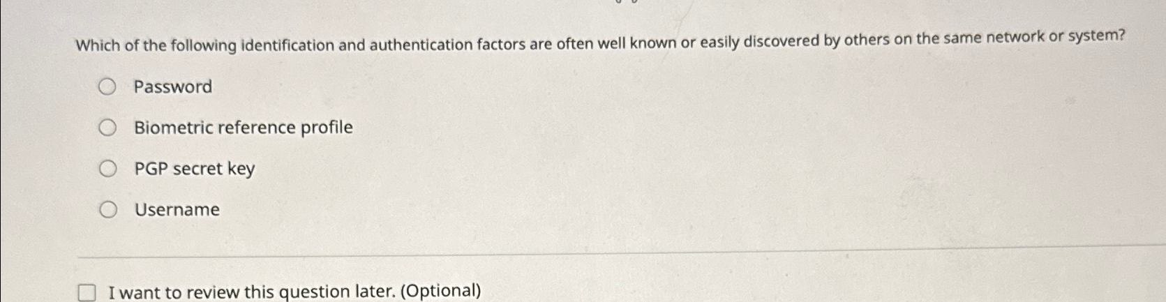 Solved Which of the following identification and | Chegg.com