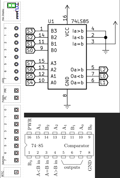Wire up the 74–85 ﻿as shown. Note that in addition to | Chegg.com