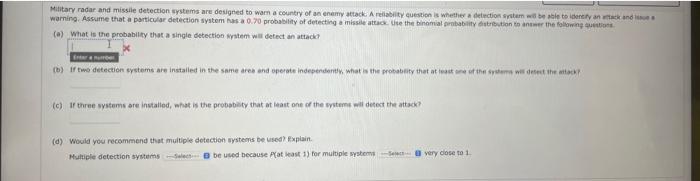 Solved (a) What is the probability that a single detection | Chegg.com