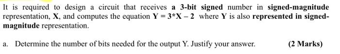 Solved It is required to design a circuit that receives a | Chegg.com