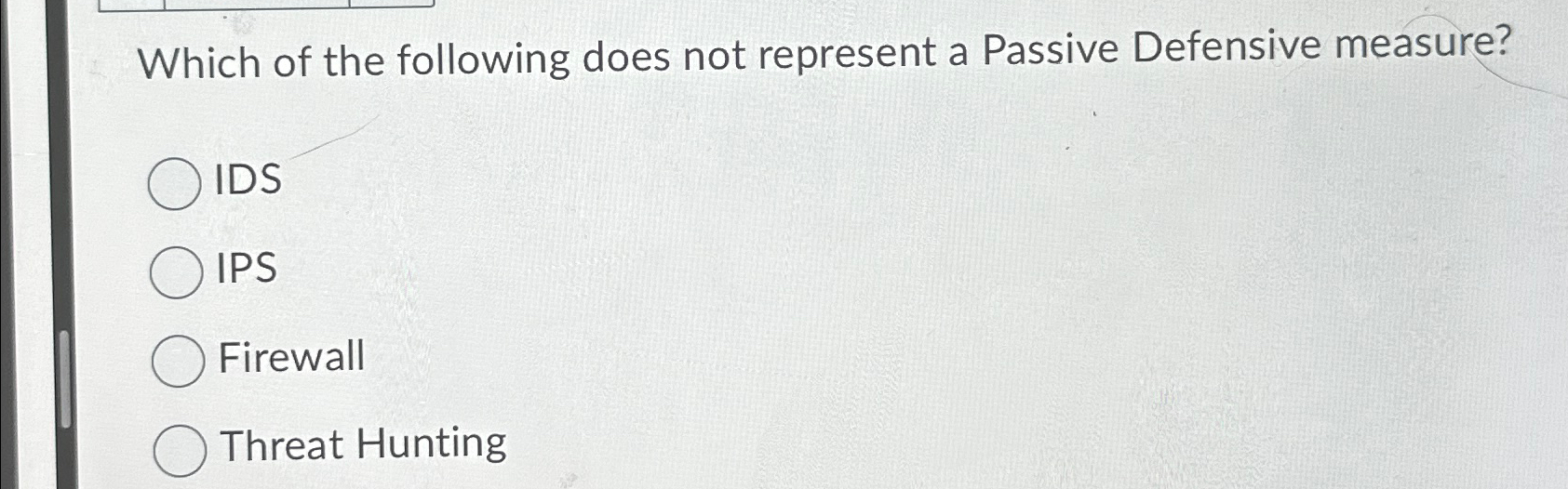 Solved Which of the following does not represent a Passive | Chegg.com