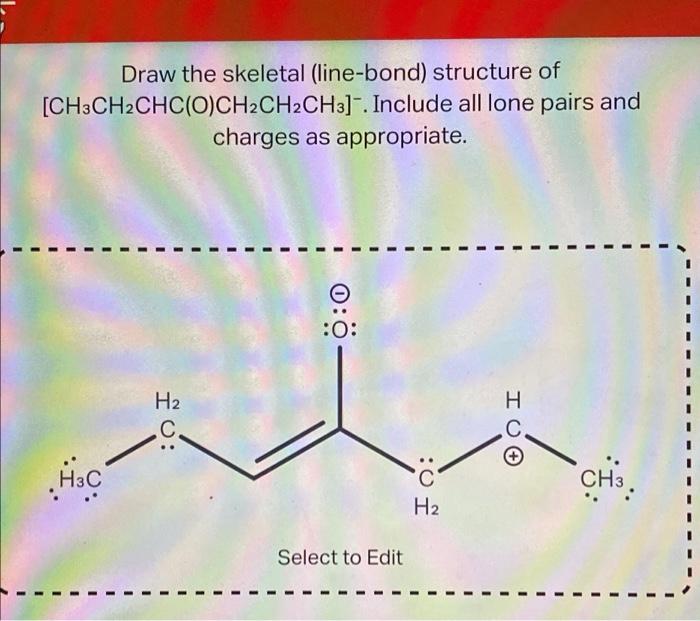 Solved Draw The Skeletal (line-bond) Structure Of | Chegg.com