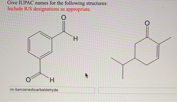 Give Iupac Names For The Following Structures Chegg 