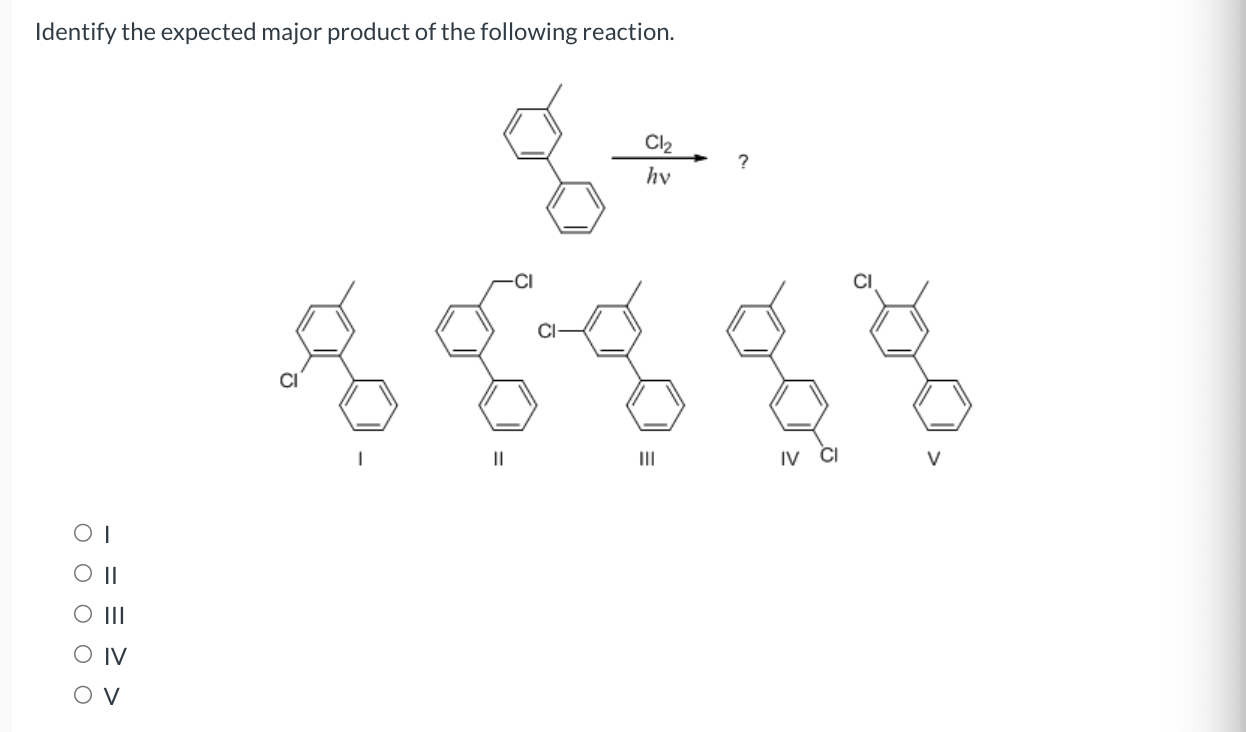 Solved Identify the expected major product of ﻿the following | Chegg.com