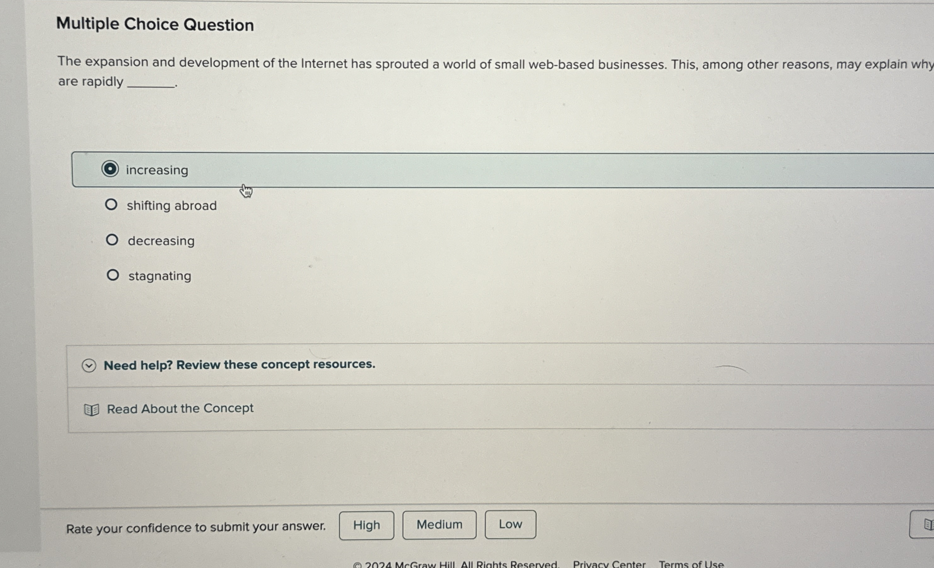 Solved Multiple Choice QuestionThe expansion and development