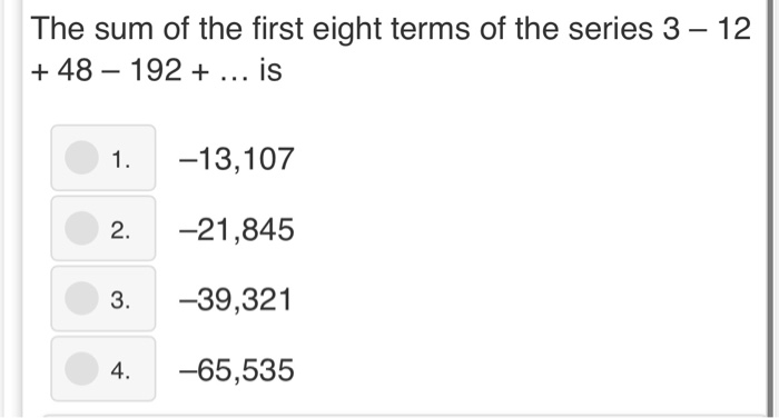 1 1 R Solved What is the common ratio, r, for the geometric | Chegg.com