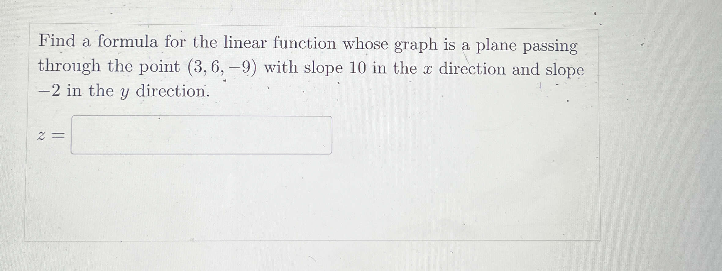 Solved Find a formula for the linear function whose graph is | Chegg.com