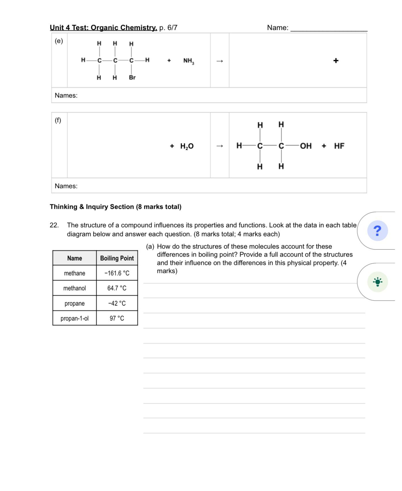 Solved For E and F Fill in all the missing components to | Chegg.com