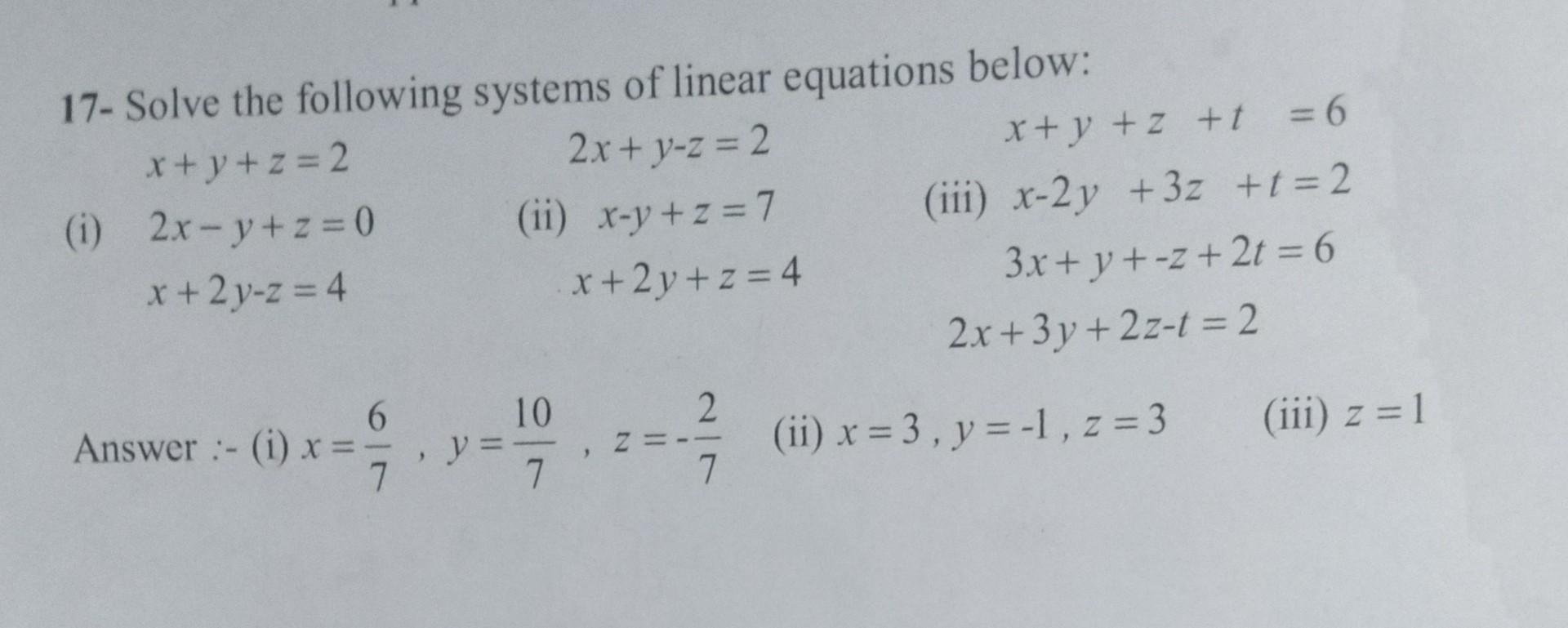 Q1 Find The Value Of Each Of Rhe Following Chegg Com