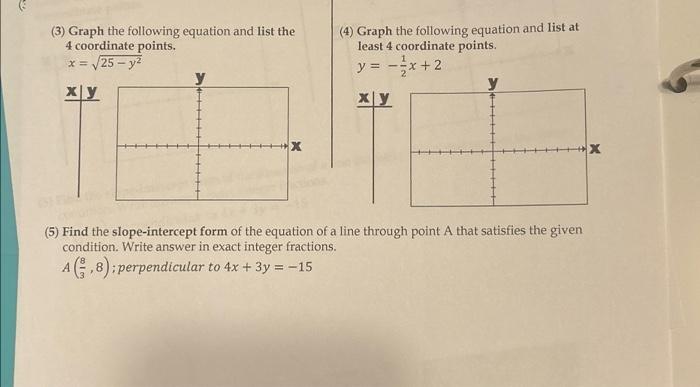 solved-3-graph-the-following-equation-and-list-the-4-chegg