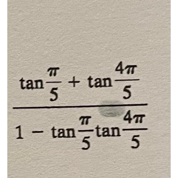 find the value of tan 2 tan inverse 1 5 pi 4
