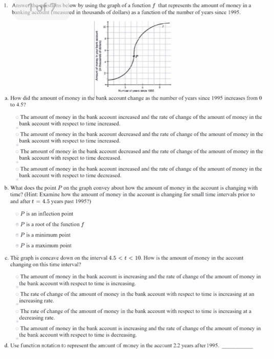 Solved 1. Answerhogestöns below by using the graph of a | Chegg.com