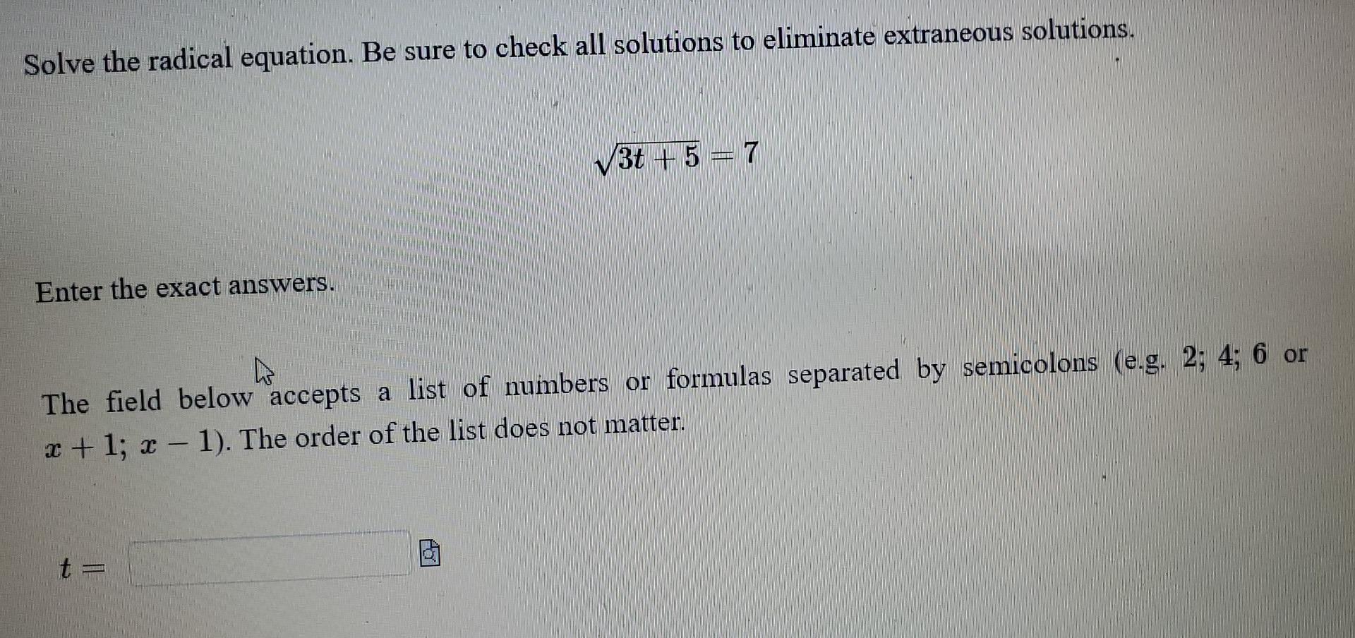 Solved Solve The Radical Equation. Be Sure To Check All | Chegg.com