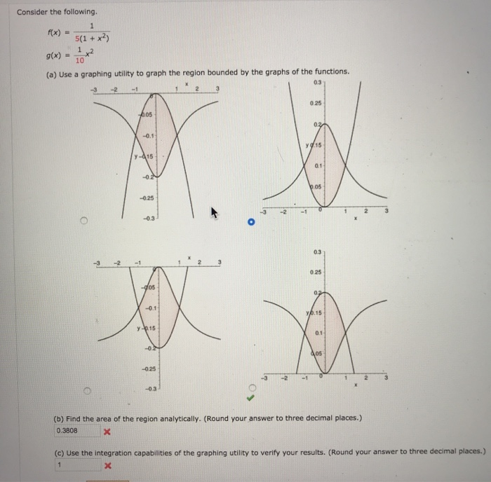 Solved Consider the following. 1 f(x) 5(1 + x2) g(x) = 1 x2 | Chegg.com