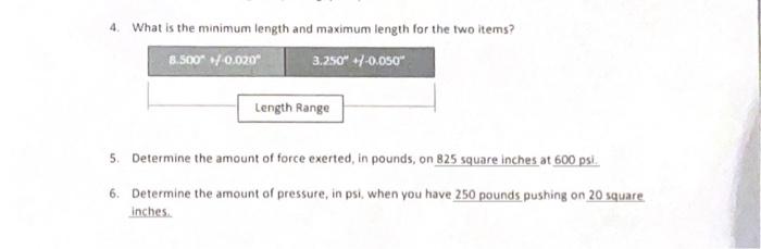 Solved 4. What is the minimum length and maximum length for | Chegg.com