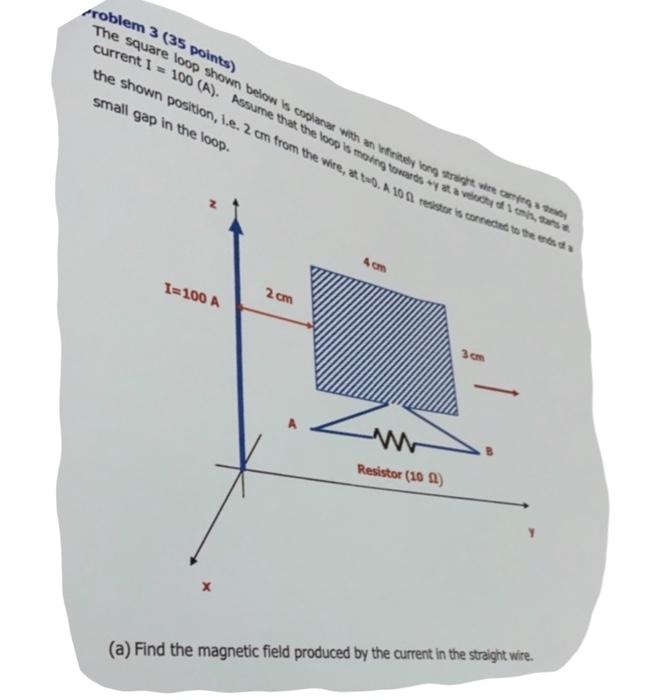 Solved the shown 20 (A). (a) Find the magnetic field | Chegg.com