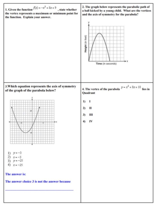 Solved 2 The Graph Below Represents The Parabolic Path O Chegg Com