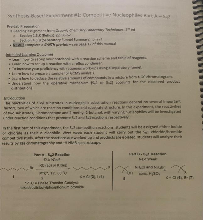 For Part B. We need to conduct a Reagent table based | Chegg.com