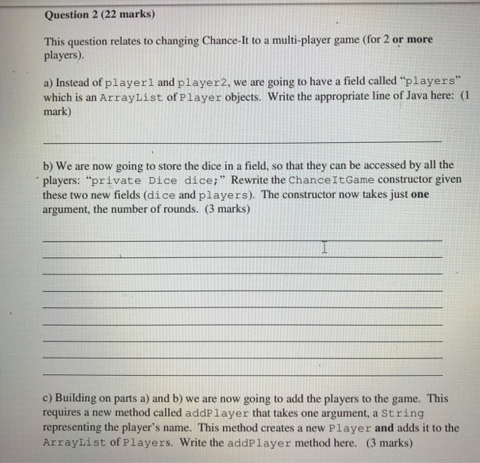 Question 2 (22 marks) This question relates to | Chegg.com