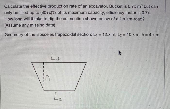 Solved Calculate the effective production rate of an | Chegg.com