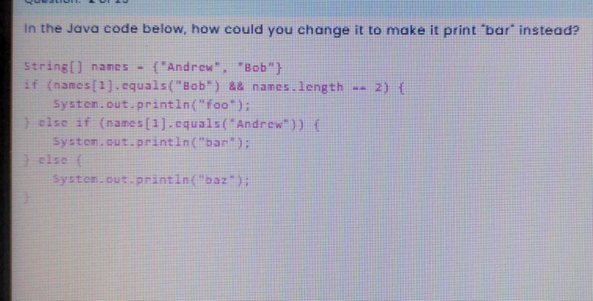 Solved In the Java code below, how could you change it to | Chegg.com