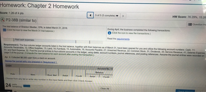 Solved Homework: Chapter 2 Homework HW Score: 76.29% , 15.26 | Chegg.com