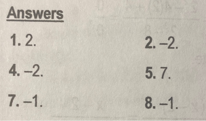 Solved In Problems 1-10, determine the value (if one exists) | Chegg.com