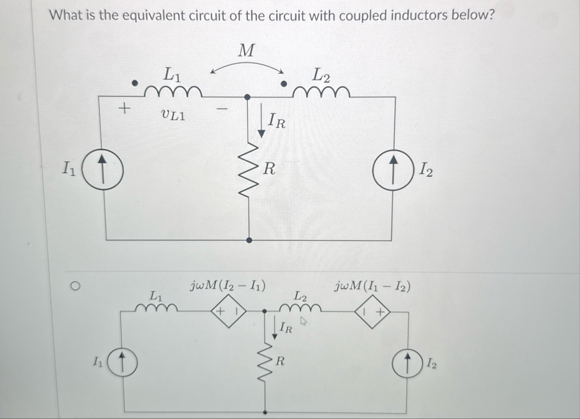 Solved What is the equivalent circuit of the circuit with | Chegg.com