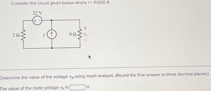 Solved Consider the circuit given below where I=11.000 A. | Chegg.com