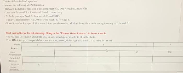Solved This is a fill in the black question Consider the | Chegg.com